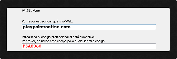 Código Promocional PokerStars